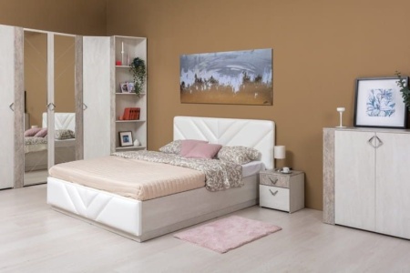 Шкаф "Амели" 13.131 угловой Шелковый Камень