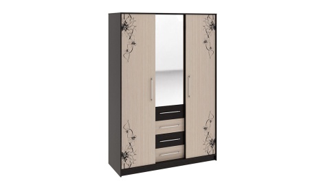 Спальный Гарнитур Элвис №1 Коричневый (Кровать+Тумбы Прикроватные-2шт+Шкаф)