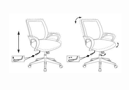 Компьютерное кресло Бюрократ CH-695N черное